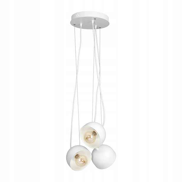 Trojitá závěsná lampa bílá 3xE27 Ron MLP585 Eko-light