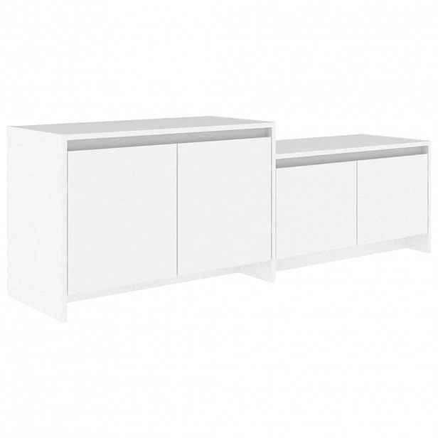 vidaXL TV skříňka bílá 146,5 x 35 x 50 cm kompozitní dřevo
