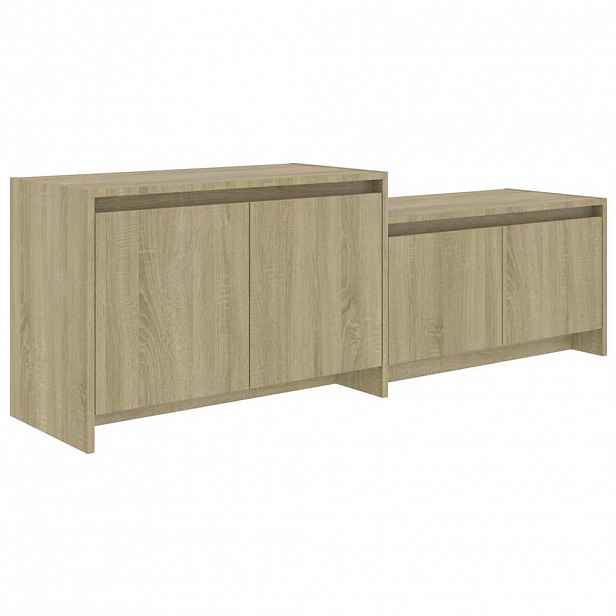 vidaXL TV skříňka dub sonoma 146,5 x 35 x 50 cm kompozitní dřevo