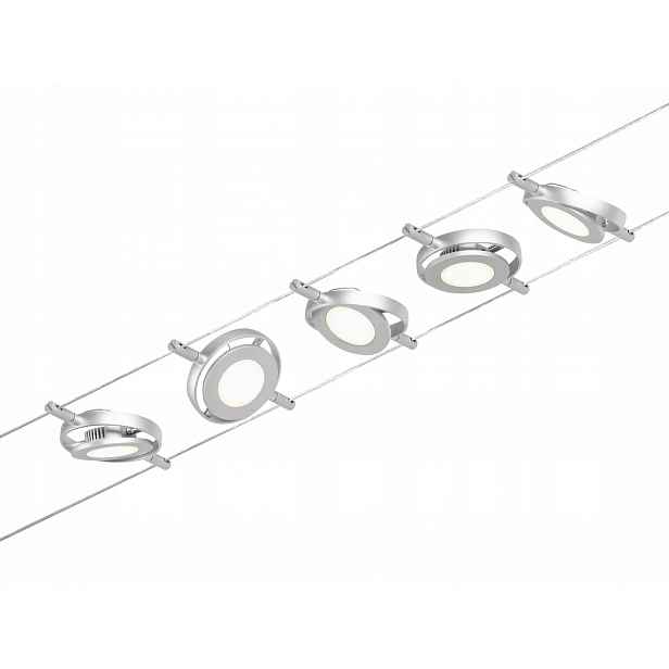 Lustr na lanku osvětlení Roundmac 230V chrom Paulmann 94414 5xLED/4,5W