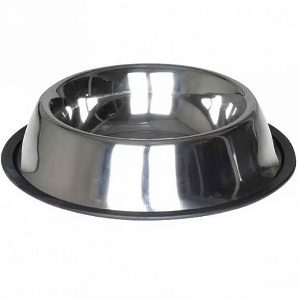 Miska protiskluzová chrom 0,45 l / 14 cm
