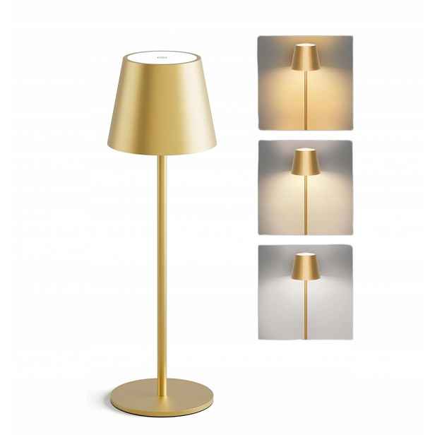 Stolní Lampa Noční Lampa Led Stolní Lampa Zlatá Bezdrátová Dotyková Usb