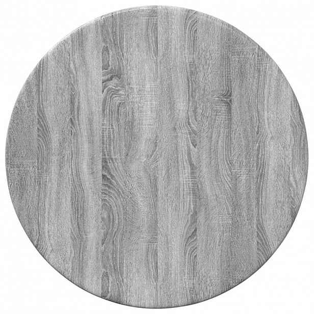 vidaXL Deska stolu Ø 30 x 1,5 cm Kulatý Kompozitní dřevo Šedý Sonoma