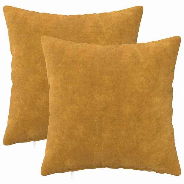 vidaXL Povlak na polštář 2 pcs HEERLEN Žlutá 40 x 40 cm