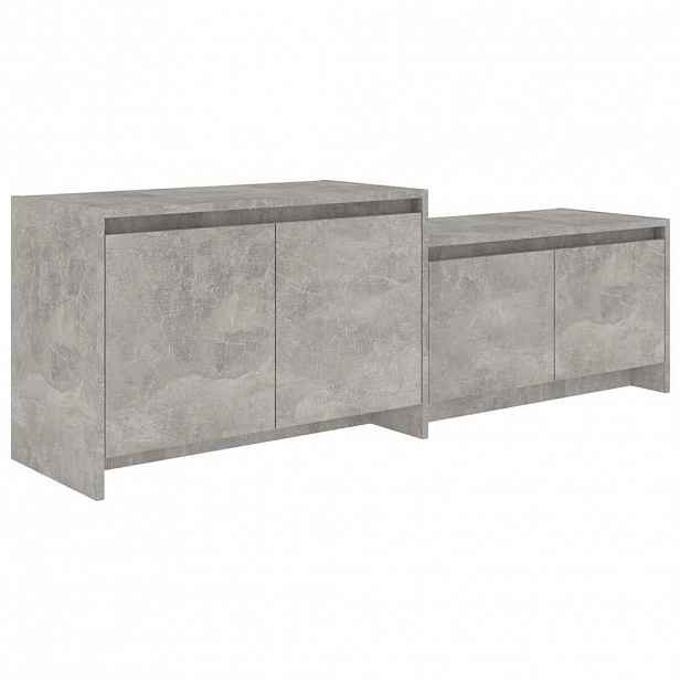 vidaXL TV skříňka betonově šedá 146,5 x 35 x 50 cm kompozitní dřevo
