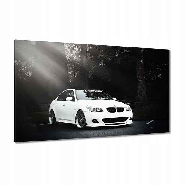 Obrazy 120x70 Bílé Bmw Šedé Auto