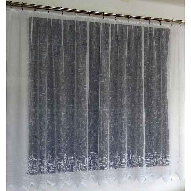 Mg Záclona 652/325 Bílá 300x160 cm Hotová S Páskou M