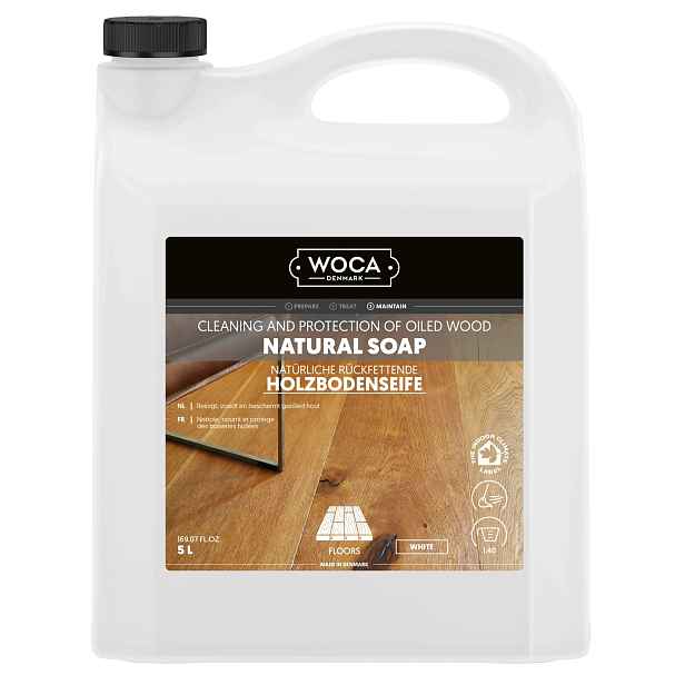 Woca Natural Soap White 5L bílé mýdlo na olejované a voskované podlahy