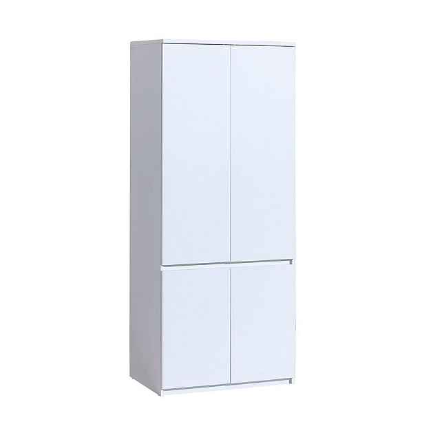 MASSENO ŠATNÍ SKŘÍŇ S OTOČNÝMI DVEŘMI KRYOS, 80,1/195,2/52 cm 2dveřová, bílá