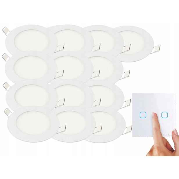 Sada Tenký panel Led svítidlo 3W 13x Vypínač