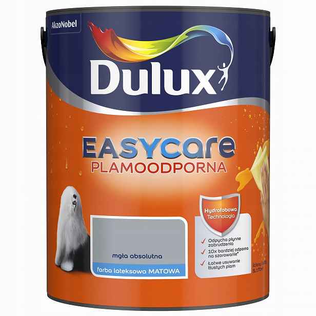 Dulux Easycare barva odolná vůči skvrnám, absolutní mlha 5 l