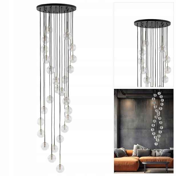 Závěsná lampa zlatá Aurora velká do obývacího pokoje, moderní lesk Tk Lighting
