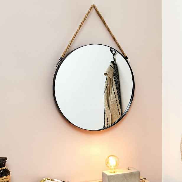 AKCE Černé kulaté zrcadlo MIRROR II. jakost
