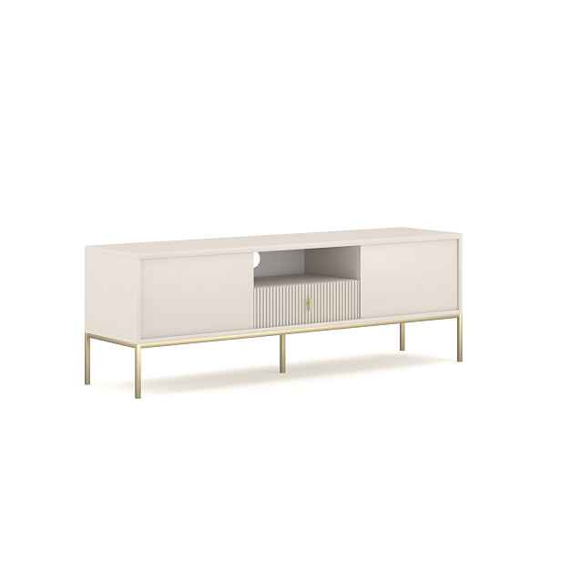 Vivaldi TV stolek Maggiore 154,5 cm kašmírový/zlatý