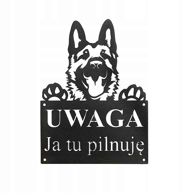 Cedule Pozor Pes Tabule Já tady hlídám Ocel 1,5 mm Grafika P-3