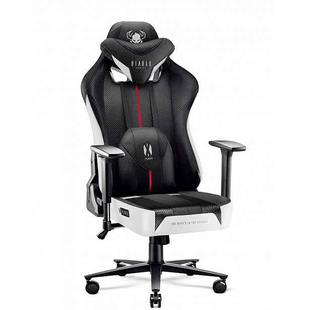 Diablo Chairs - Herní křeslo Diablo X-Player 2.0 King: bílo-černé