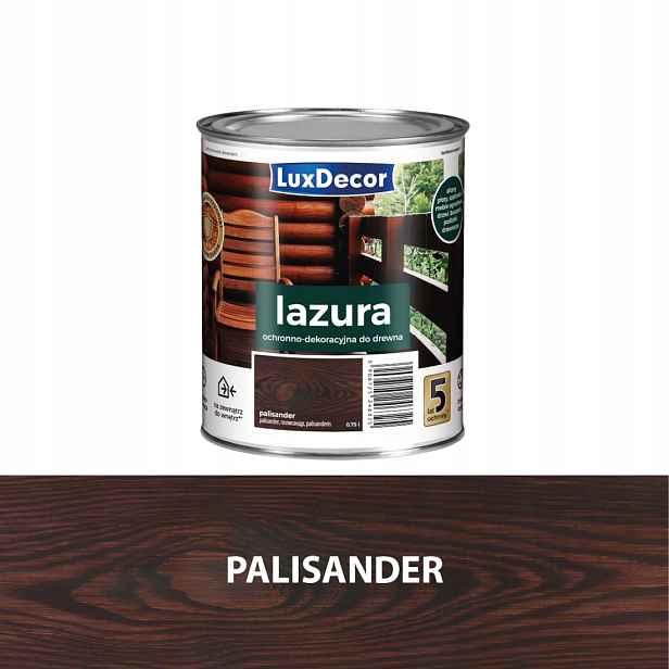 Luxdecor Ochranná A Dekorativní Lazura Na Dřevo 4,5 L Palisandr