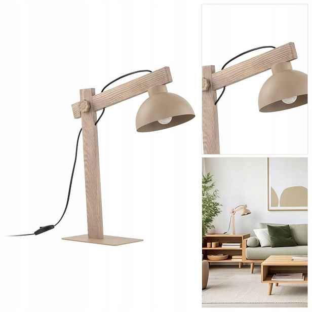 Stolní osvětlení Oslo béžová, moderní, pracovní osvětlení na stole Tk Lighting