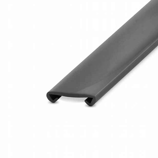 Zábradlová lišta Držák Pvc 40x8 Popel Tmavý 15 m