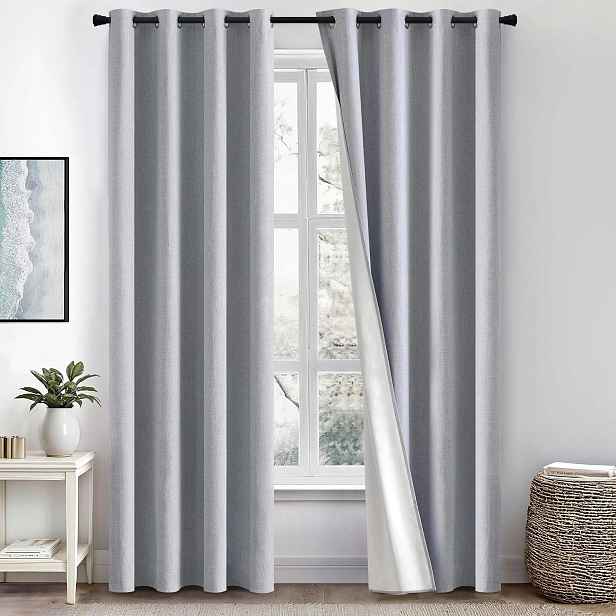 Záclony 2ks 140×245 cm Zatemňovací Tepelná ochrana Redukce hluku