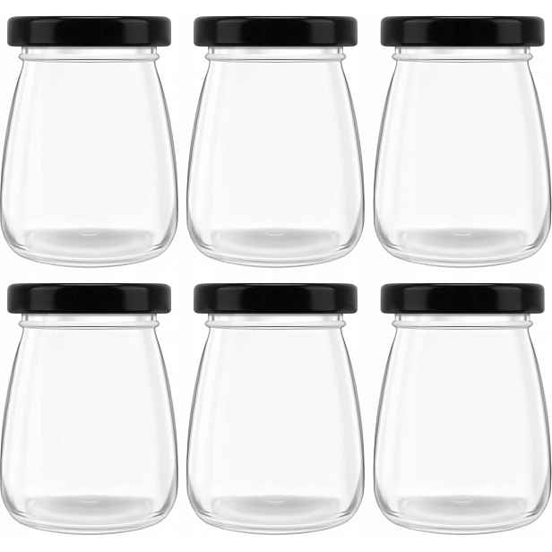 20 x Průhledné Skleněné Mini Láhve Sklenice 100 ml