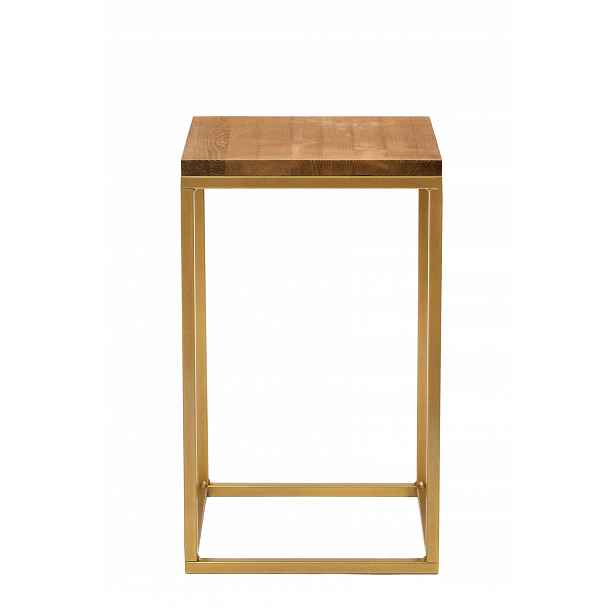 Držák Na Květináč Kovový Stojan Na Květiny Zlatý 40 CM Loft Polský Výrobek
