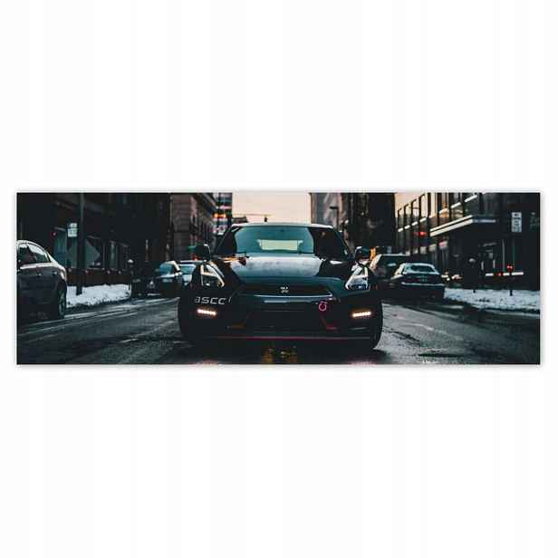 Plakáty 200x66 Černý Nissan Gtr