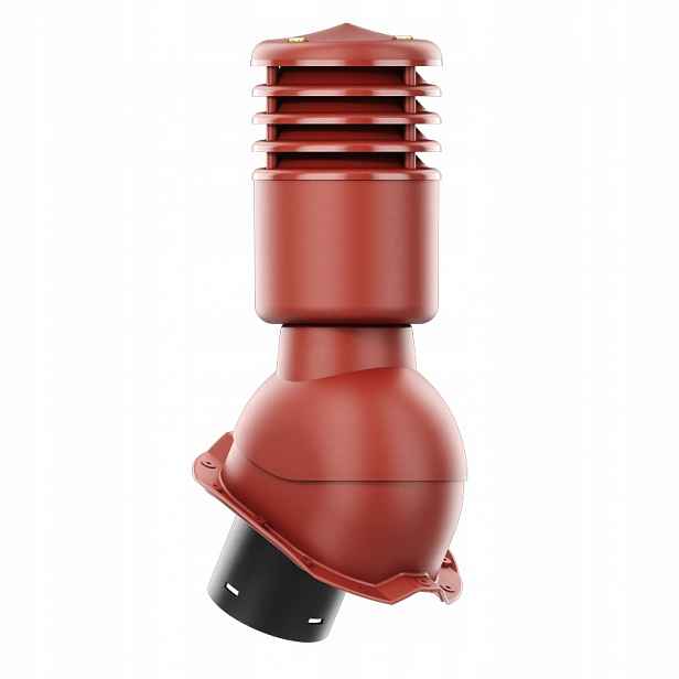 Větrací komín Smartline profil T18 fi 125 mm, zateplený, červený
