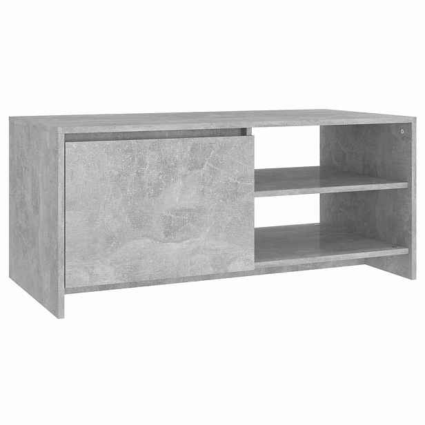 vidaXL Konferenční stolek betonově šedý 102x50x45 cm kompozitní dřevo