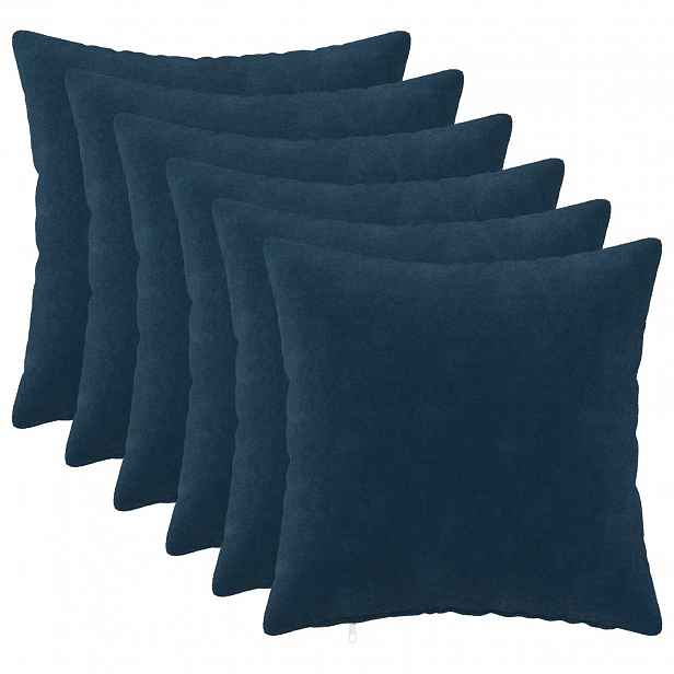 vidaXL Povlak na polštář 6 pcs HEERLEN Modrá 40 x 40 cm