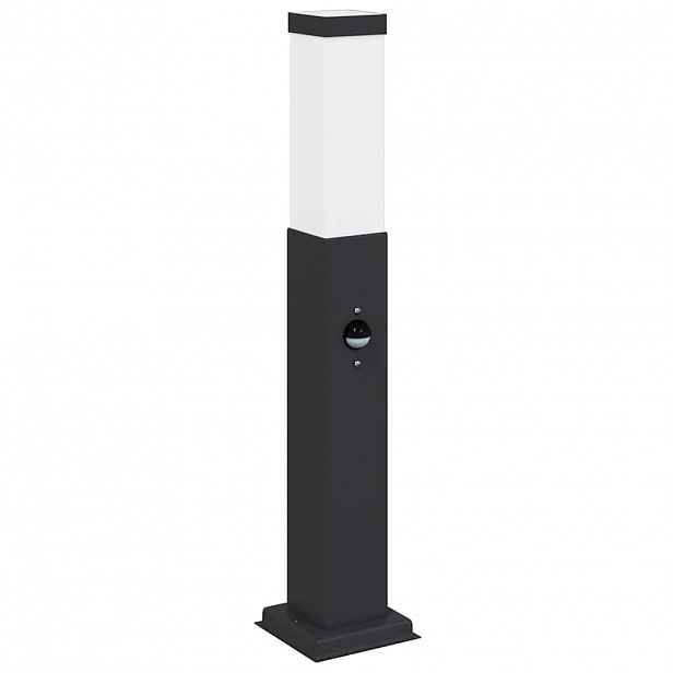 vidaXL Sloupkové svítidlo se senzorem 50 cm černé IP44