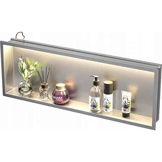Sprchová vanička z nerezové oceli 900 mm x 300 mm