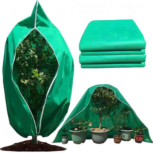 2x Ochranná Kapuce Pro Rostliny Na Zimu Flizelina Netkaná 60 x 80 cm Sáček 70 g