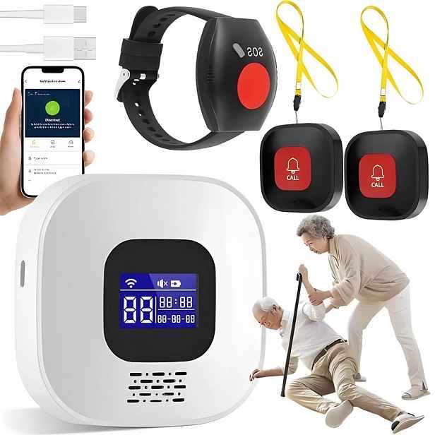 Alarm Pro Seniory Starší Nemocné, Tlačítko Pro Přivolání Pomoci, Náramek