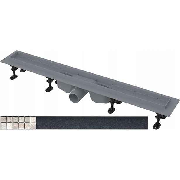 AlcaPLAST Lineární Odtok 75 cm Nízký 63 l pod dlažbu