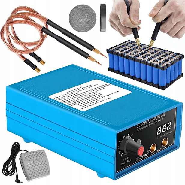 Bodová Svářečka Bateriových Článků S Vysokým Výkonem Nožním Pedálem 5000W 4000MAH