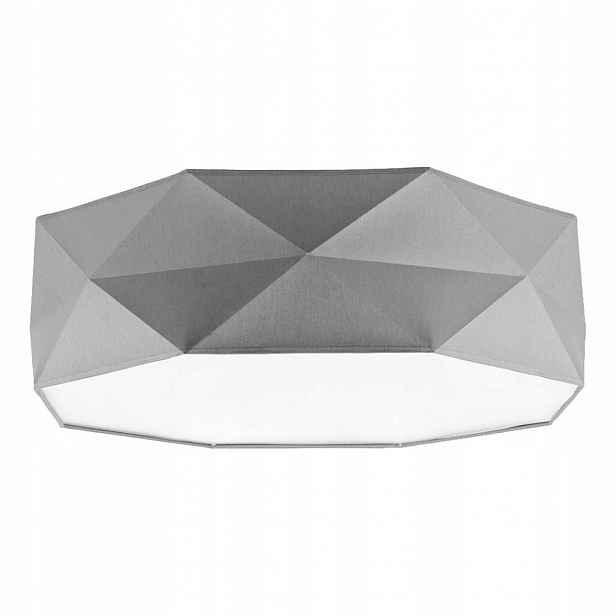 Stropní nástěnná lampa Šedá Stropní Svítidlo 4xE27 15W Kancelář Kabinet Tk Lighting