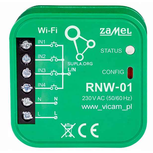 4-VSTUPOVÉ Rozhraní Zamel Supla Wi-fi RNW-01