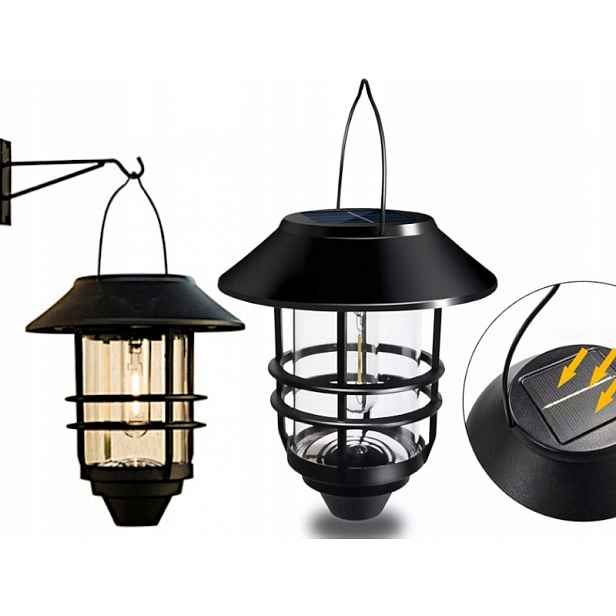 Nástěnná lampa Solární Lampa Led Fasádní lampa Retro
