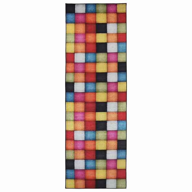 vidaXL Běhoun LESAKA pestrá 80 x 100 cm Diamantový samet