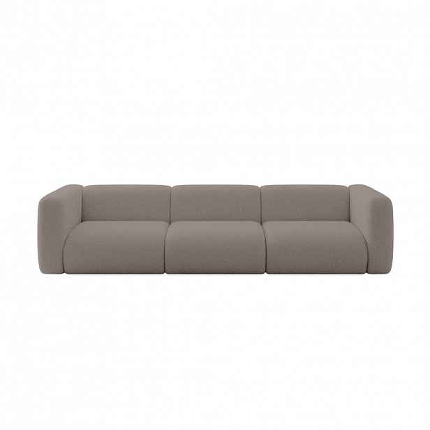 ALTDECOR MODULÁRNÍ pohovka MIRA-S2, 3místná, 319 × 89 × 70 cm, hnědá, bouclé