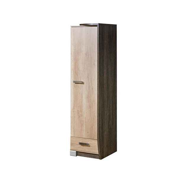MASSENO ŠATNÍ SKŘÍŇ S OTOČNÝMI DVEŘMI PALMERO, 50/192,5/58 cm 1dveřová, hnědá