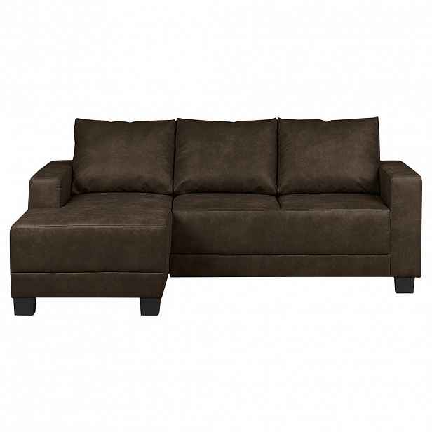 MID.YOU ROHOVÁ SEDAČKA, textil, tmavě hnědá