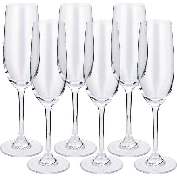 Silvercrest® Sada sklenic na sekt, 6dílná