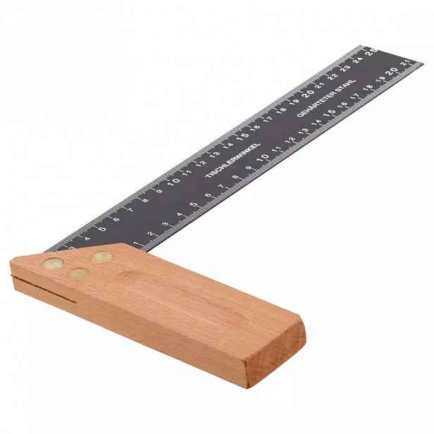 Truhlářský úhelník 250 mm, rukojeť buk