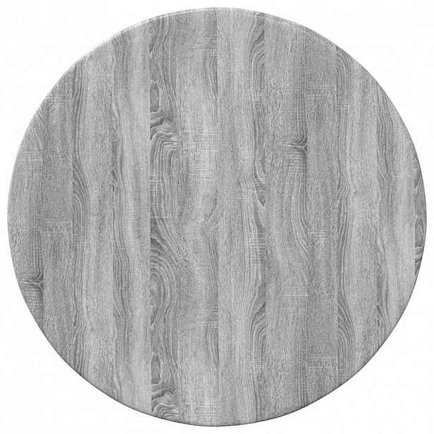 vidaXL Deska stolu Ø 40 x 1,5 cm Kulatý Kompozitní dřevo Šedý Sonoma