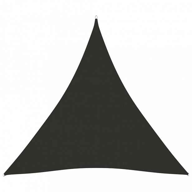 Plachta proti slunci oxfordská látka trojúhelník 3,6 x 3,6 x 3,6 m Antracit