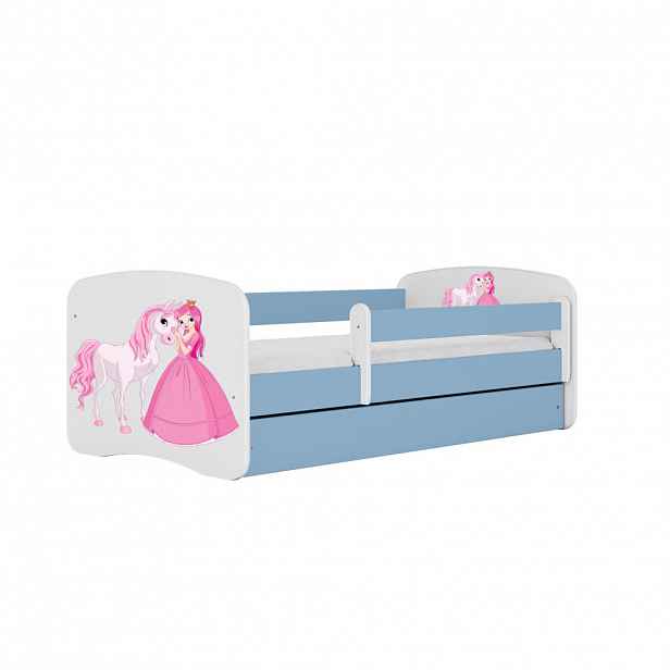 RAUMHIRSCH FURNITURE DĚTSKÁ POSTEL Princezna s koněm se zásuvkou 140/70 80/61/144