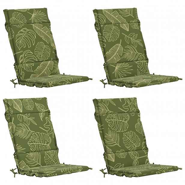 vidaXL Polstry na křesla s vysokým opěradlem - 4 kusy GEMERT 4 pcs