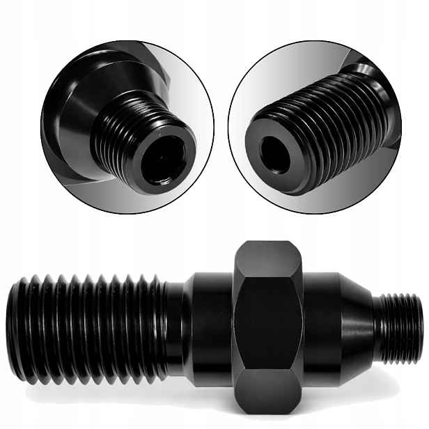 Adaptér adaptéru 1 1/4" Unc samec (1/2" samice) na 1/2" samec Titanium